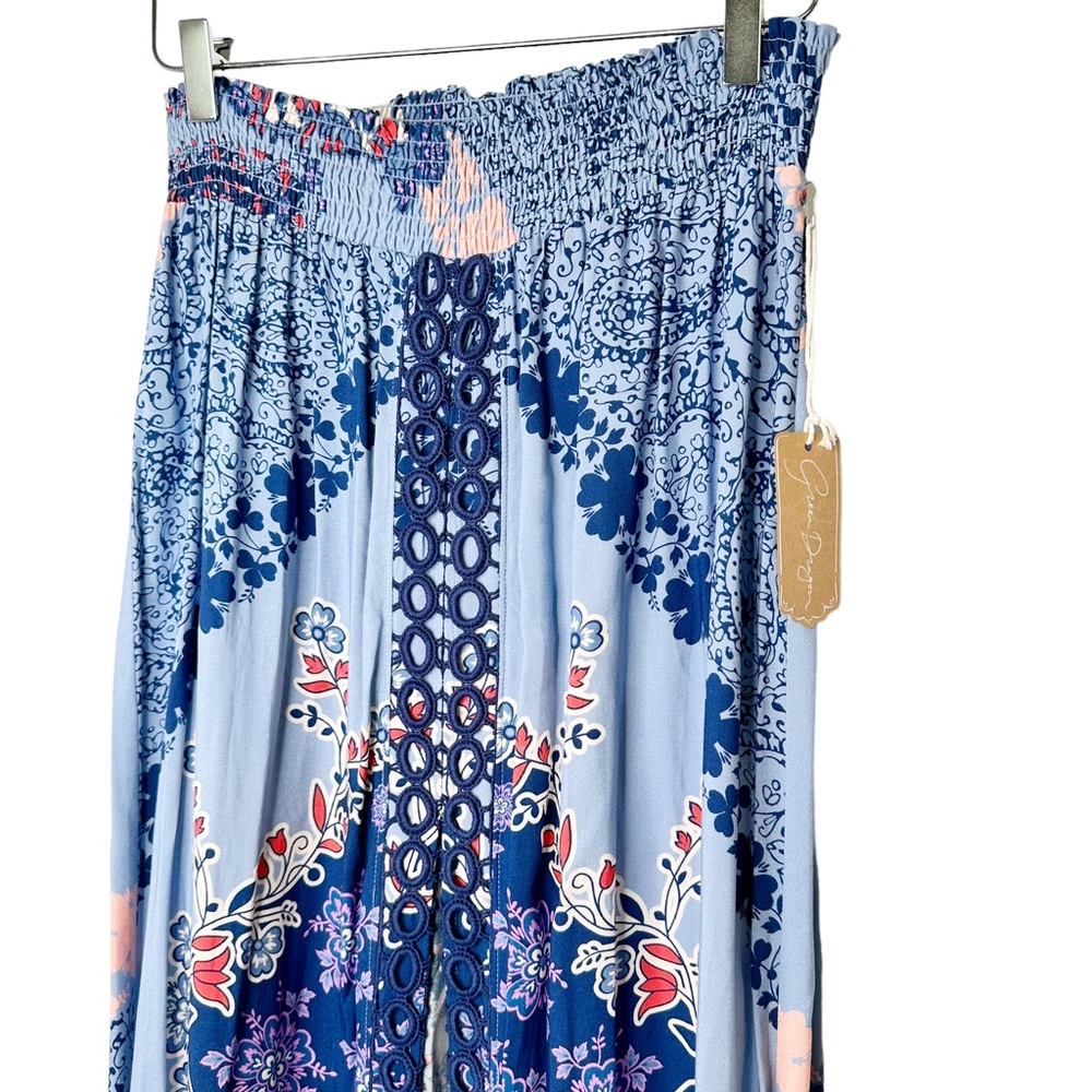 NWT Green Dragon Floral Embroidered Maxi Skirt Small - Picture 2 of 6